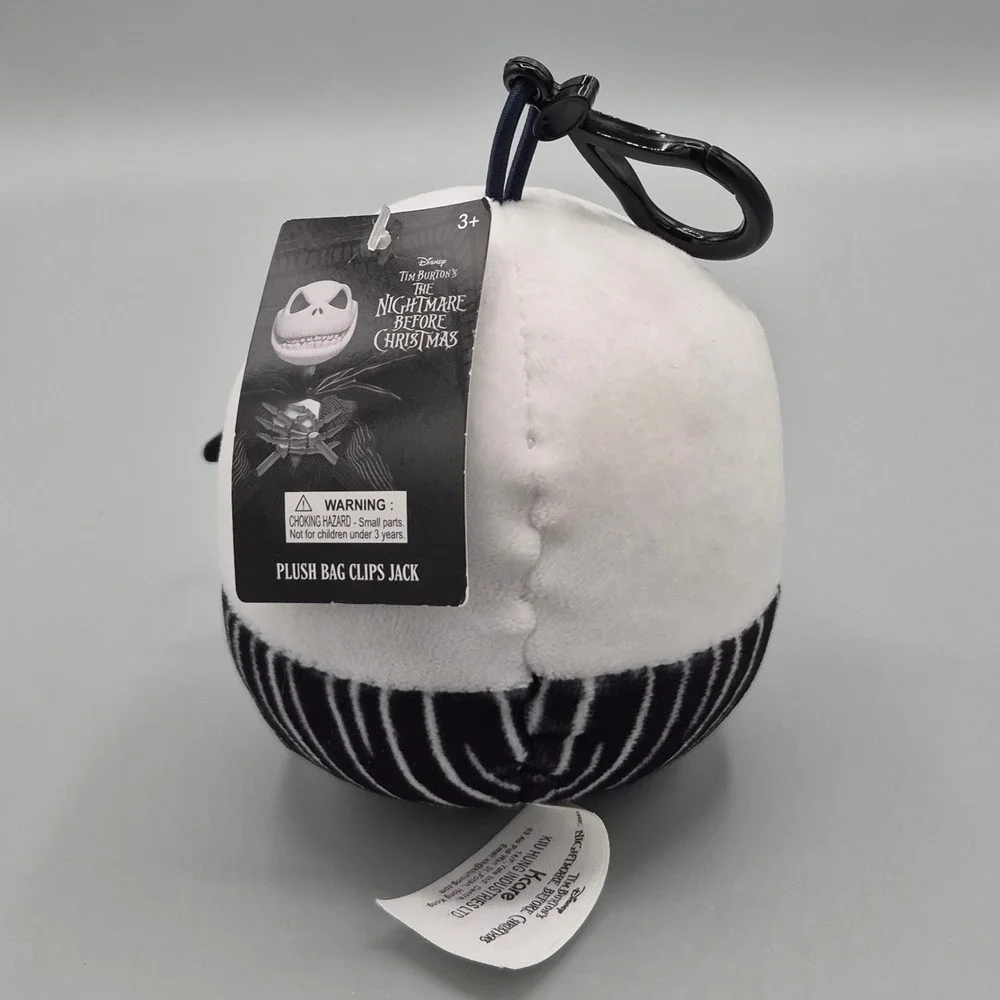 Disney Nightmare Before Christmas Jack Skellington Plush Bag Clip DS724H06A NEW